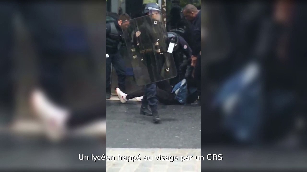 Un lycéen frappé au visage par un CRS