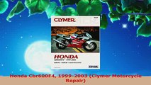 PDF  Honda Cbr600F4 19992003 Clymer Motorcycle Repair Ebook