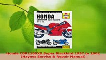 PDF  Honda CBR1100XX Super Blackbird 1997 to 2002 Haynes Service  Repair Manual PDF Book Free