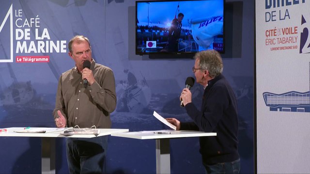Le Café de la Marine du Télégramme avec Xavier Macaire et Sébastien Simon