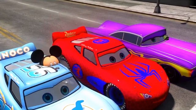 Spiderman Songs Nursery ♪ Lavender's blue ♪ Fun Disney Pixar Mickey Mouse & Hulk Cars