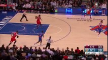 Derrick Rose Baseline Dunk   Bulls vs Knicks   March 24, 2016   NBA 2015-16 Season
