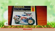 PDF  Honda CBR900RR FireBlade Fours 19921995 Owners Workshop Manual Haynes Owners Read Full Ebook