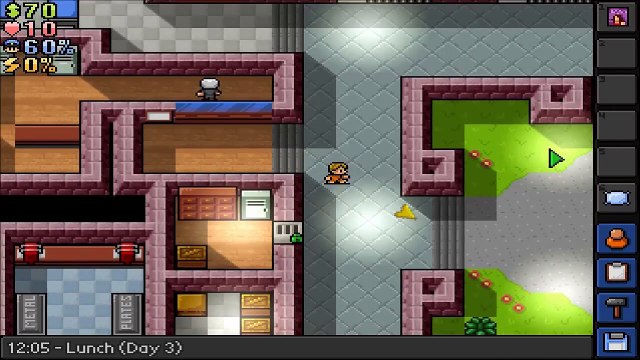 The Escapists Ep. 3 | Center Perks | I Need The Metal Work Job!!!