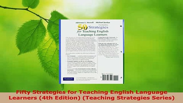 PDF Fifty Strategies for Teaching English Language Learners 4th Edition Teaching Strategies PDF Book Free