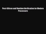 PDF Post-Silicon and Runtime Verification for Modern Processors Free Books