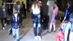 David Beckham arrives at LAX Airport with Brooklyn, Cruz and Harper