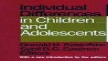 Download Individual Differences in Children and Adolescents
