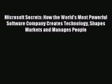 Read Microsoft Secrets: How the World's Most Powerful Software Company Creates Technology Shapes