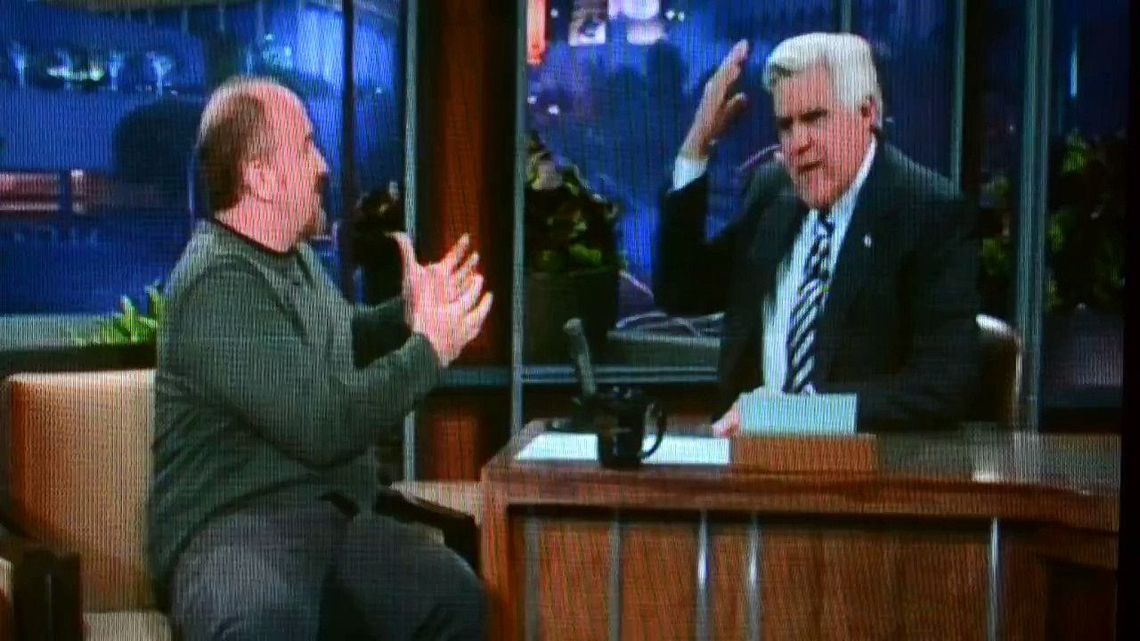 Louis C.K. has more humble comedic value, Leno is just an annoying piece of shit.