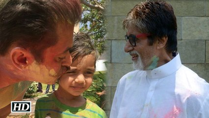 Watch Bollywood Stars Crazy Holi Salman Khan Jacqueline Fernandez Big B And Sushant Singh Rajput