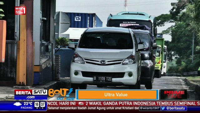 Antrean Kendaraan di Tol Ciawi Mengular 1 Kilometer