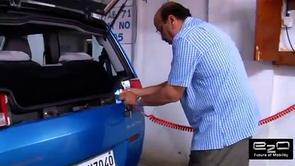 Электромобиль Mahindra e2o зарядка  Электромобиль