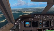 [FSX HD] Quantas 747 - Dubai Cockpit Landing