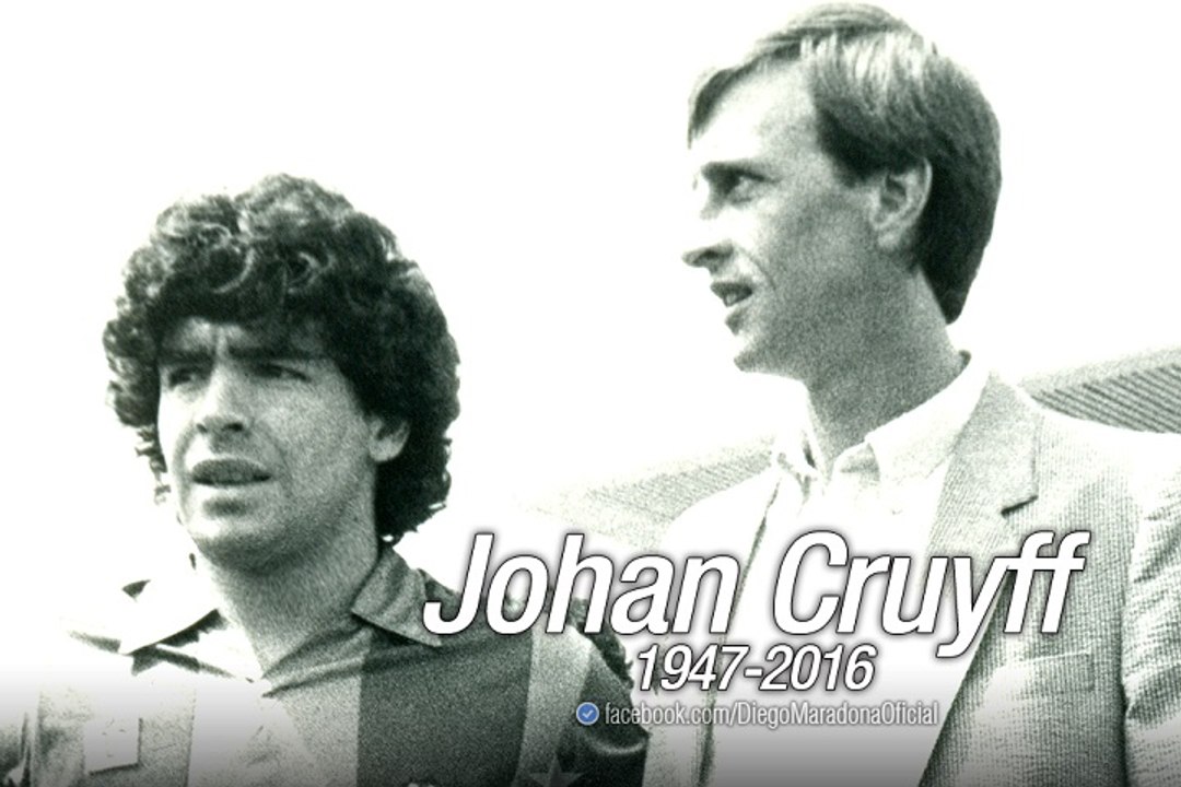 Pelé, Maradona y Messi despiden a Cruyff