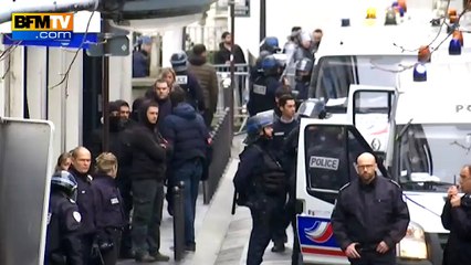 Jets de pierre de lycéens sur un commissariat parisien