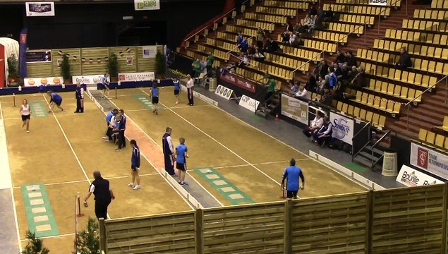 Premier tour, tir rapide en simple, Finale N2 et N2F, Sport Boules, Clermont-Ferrand 2016