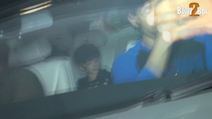 Hrithik Roshan with  Son @ Batman v Superman Movie Special Screening