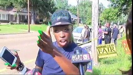 Green haired witness gives perfect description of a police chase and accident