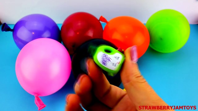 Shopkins Frozen Olaf The Simpsons Spongebob Squarepants Balloon Pop Surprise Eggs StrawberryJamToys