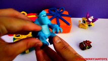 Shopkins Play Doh Cars 2 Frozen LPS Cinderella Monsters University Surprise Eggs StrawberryJamToys