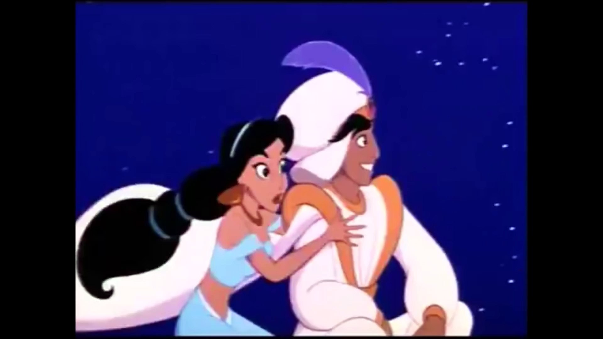 La scène d'Aladdin et Jasmine sur le tapis volant avec le vrai son - Vidéo  Dailymotion