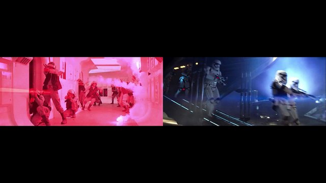 Comparaison Star Wars IV et VII plan par plan... Identiques ! A new hope vs Force Awakens