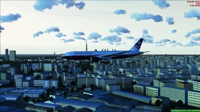 FSX British Airways 777-200 Landing @ Dubai Intl. [HD]