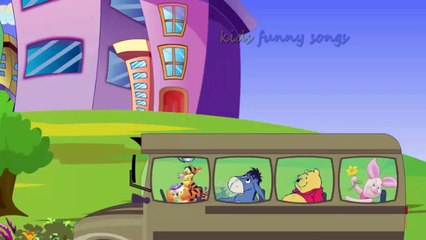 Spiderman Sings Wheels On the Bus Go Round and Round | Popular Nursery Rhymes For Kids
