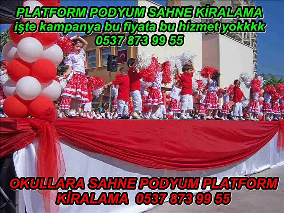 kiralık platform podyum sahne kurma okullara kampanya Platform sahne podyum kiralama istanbul platform sahne podyum