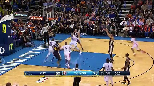 Kevin Durant Buzzer Beater - Jazz vs Thunder - March 24, 2016