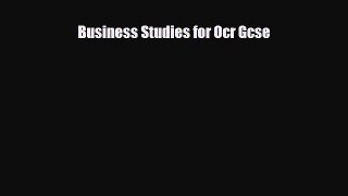 Download ‪Business Studies for Ocr Gcse PDF Online