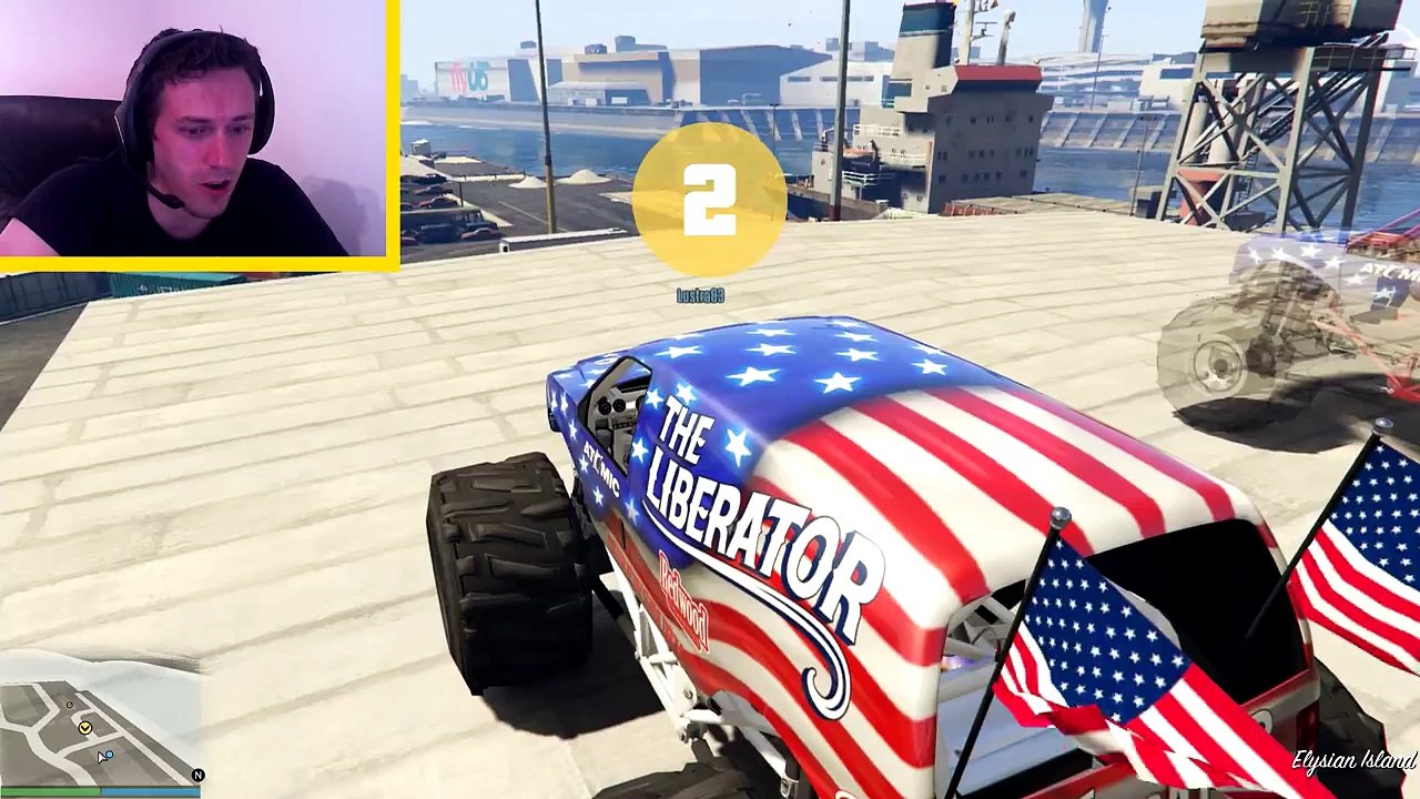 GTA 5: Monster Jam Racing online - Crazy Liberator Race