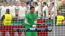 Cristiano Ronaldo as Goalkeeper, saving penalties on PES 2016