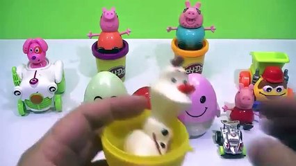 PEPPA PIG Español KINDER SURPRISE EGGS cars toys spider man