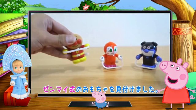 Toys for childrens E p 305 Peppa Pig & Masha And The Bear Play doh surprise eggs For Kids!