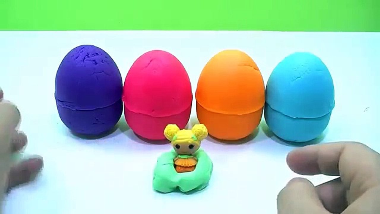 PLAY DOH surprise eggs lego peppa pig and disney princess videos