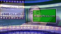 Houston Rockets vs. Toronto Raptors Free Pick Prediction NBA Pro Basketball Odds Preview 3-25-2016
