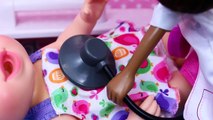 Baby Alive Doll Hospital with Doc McStuffins at Popo Japanese Ambulance Fixing Play Doh Vo