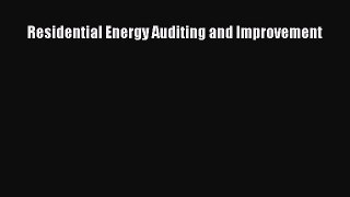 [PDF] Residential Energy Auditing and Improvement# [PDF] Full Ebook