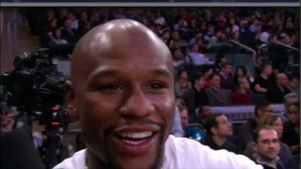 Floyd Mayweather at NBA All Star Game- Says No Deal Signed