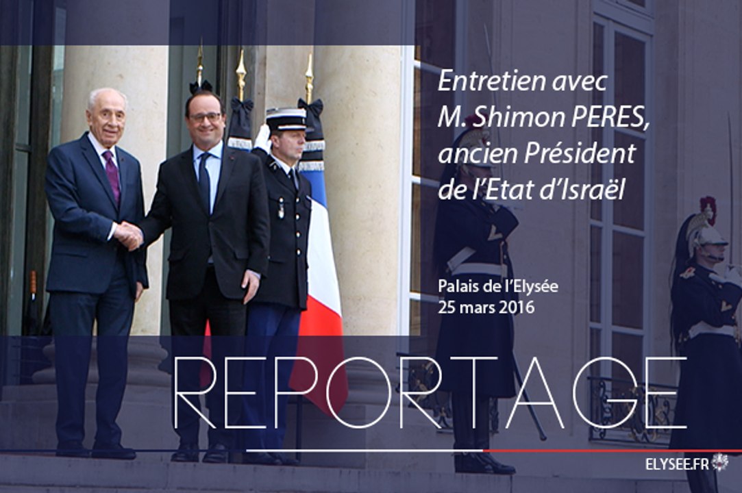 [REPORTAGE] Entretien avec Shimon Peres, ancien président de l'État d'Israël