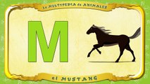 la Multipedia de animales. Letra H el Mustang