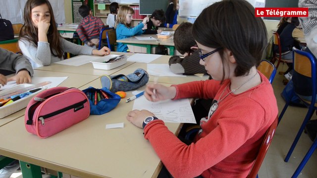 Quimper. Les écoliers préparent une fresque avec un graffeur