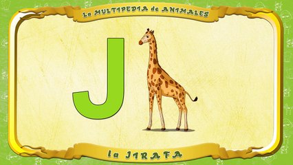 Multipedia de los animales Letra J la Jirafa