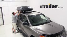 Installation of a SportRack Aero Roof Cargo Box on a 2011 Hyundai Santa Fe - etrailer.com