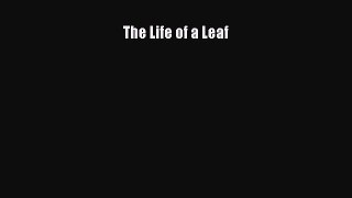 Download The Life of a Leaf Ebook Free