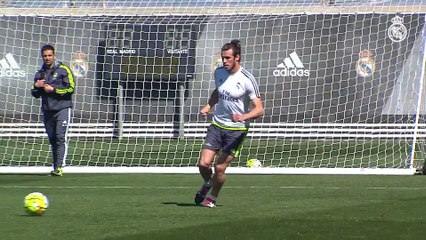 Benzema et Bale démonstration de reprises de volley à l'entraînement!