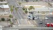 Marines AH 1 SuperCobra & UH 1Y Huey Helicopters Land In Downtown Phoenix