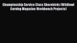 Download Championship Service Class Shorebirds (Wildfowl Carving Magazine Workbench Projects)